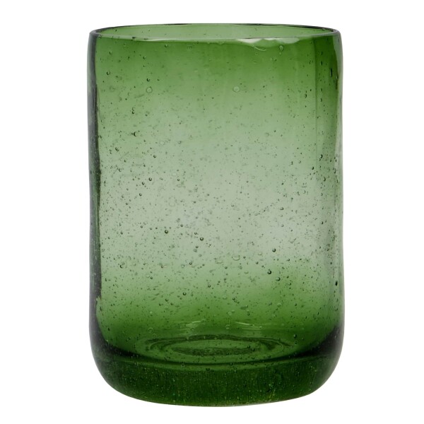 House Doctor Skleněný stojánek na kartáčky Wah Green, zelená barva, sklo