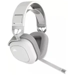Corsair HS80 Max Wireless bílá / Bezdrátová herní sluchátka / mikrofon / USB-A bezdrátový vysílač (CA-9011296-EU)
