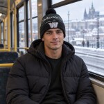New Era Pánská zimní čepice Washington Commanders NFL 2026 Salute To Service Cuffed Knit Hat with Pom