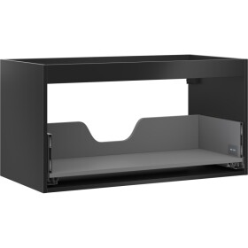 MEXEN - Box-A skříňka pro umyvadlo 90, 1 šuplík, černá mat 91AX0-0900-470-1-71