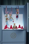 Kay Bojesen Dřevěná opička Monkey Christmas Jumper 2025 Mini, zelená barva, dřevo