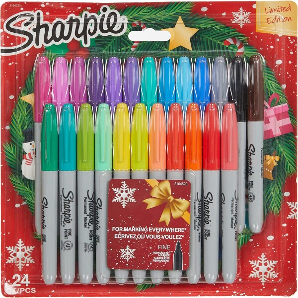 Sharpie Sharpie, 2074520, permanentní, umělecké fixy z USA, limitovaná edice, 24 ks