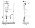 Geberit Duofix pro výlevku, 175 cm 111.565.00.1 111.565.00.1