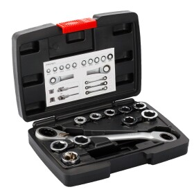 FESTA 17619 Ráčnový klíč s nástrčnými vložkami, sada 8–19 mm