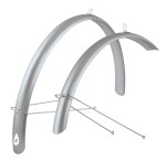 Blatníky FORCE 48 Aluflex 28" ECO + vzpěry, stř.