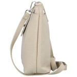 Stylová dámská kožená crossbody Dopina, béžová