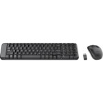 Logitech MK220 bezdrátový sada klávesnice a myše UK anglická, QWERTY černá