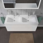 DURAVIT - L-Cube Umyvadlová skříňka 55x129x48 cm, 2 zásuvky, lesklá bílá LC625802222