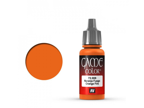 Vallejo Game Color 72008 Orange Fire 18 ml