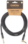 Cascha Professional Line Guitar Cable Angled Black 6 m