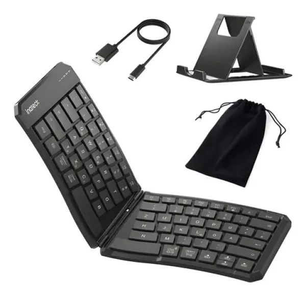 Inateck N0131 černá / Klávesnice / Bluetooth 5.3 / skládací / USB-C nabíjení / 3 zařízení (N0131_BLACK)