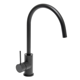 Dřezová baterie SAT Aurum s otočným ramínkem černá matná SATBAUR280C SATBAUR280C