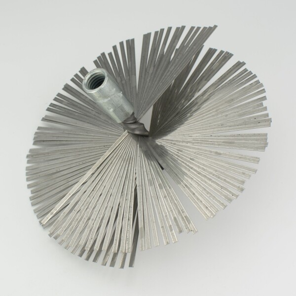 Kartáč pro nerezové komíny, 150mm, plochý nerez drát