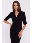 S377 Peplum overal - černý EU L