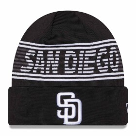 New Era Pánská zimní čepice San Diego Padres MLB Black Colorway 2024 Clubhouse Beanie