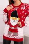 Dámský vánoční svetr Santa Claus červený - Gemini UNI