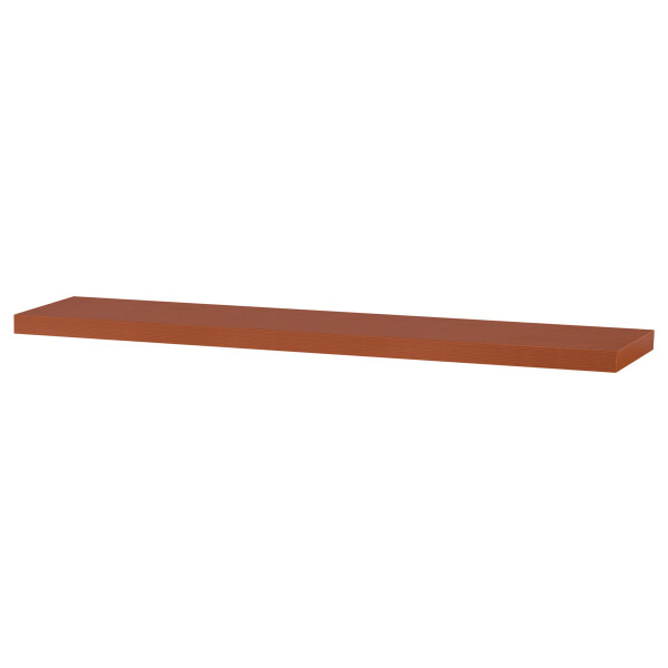Polička nástěnná 120 cm, MDF, 3D dekor třešeň, baleno v ochranné fólii