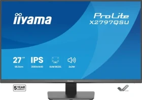 27" IIYAMA ProLite X2797QSU-B1 černá / LED / IPS / 2560 x 1440 / 16:9 / 1 ms / 1000:1 / 350cd-m2 / VESA (X2797QSU-B1)