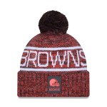 New Era Pánská zimní čepice Cleveland Browns NFL 2025 Sideline Sport Knit