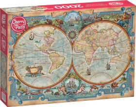 Puzzle 2000 dílků Mapa světa
