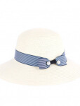 Dámský klobouk Art Of Polo UNI krémová-tm.modrá