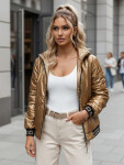 Dámská prošívaná bunda GLAMCIX beige FashionStreet TY4784 L