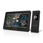 ELDONEX WeatherCheck meteostanice černá / měření teploty uvnitř i venku (EWS-1010-BK)