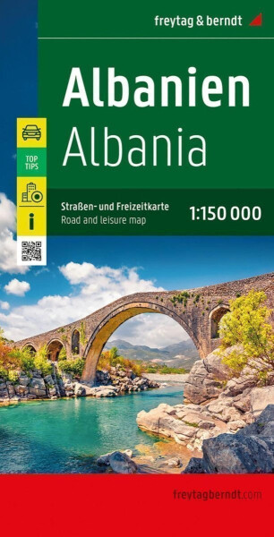 Albánie 1:150 000 / automapa a a rekreační mapa