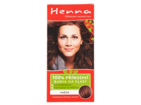 Henna 100% přírodní barva na vlasy hnědá 33g