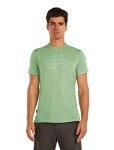 ICEBREAKER Mens Mer 125 Cool-Lite Sphere SS Tee Across, Seaglass velikost: M