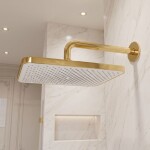 REA - Obdélníková dešťová sprcha JS-032 Gold REA-P0395