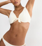 SUMMER DUNE - Bikinový top s kosticemi a centrálním uzlem Triumph BEIGE 44C