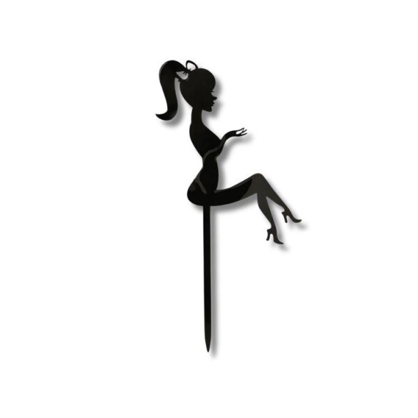 Dortisimo Zápich do dortu Dívka sedící černá