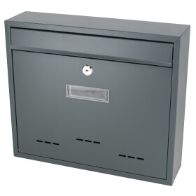 Poštovní schránka antracitová, 360x90x310mm, RADIM V.
