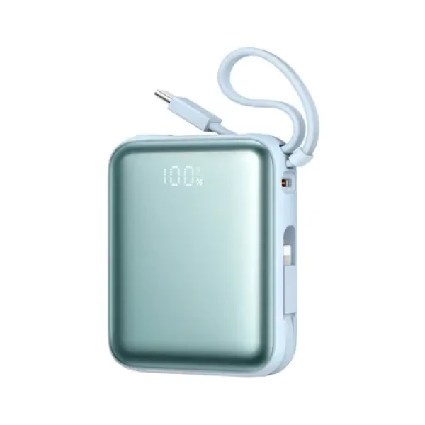 Joyroom JR-PBF27 modrá / Powerbanka / 10000mAh / 22.5W / 1x USB-C / 1x Lightning + 1 USB-C kabel (6956116771201)