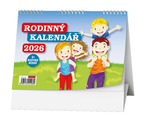 Stolní kalendář 2026 Baloušek - Rodinný kalendář
