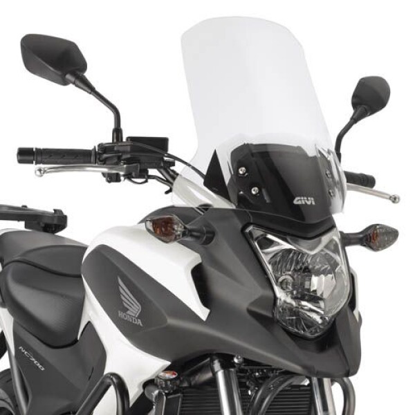 D1111St čiré plexi Honda NC 700X (12-13), NC 750X (14-15), vxš495x410 mm, o 165 mm vyšší než orig.