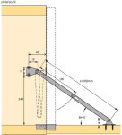 NoName Spodní klopna nůžky 200 mm, niklované (15620)