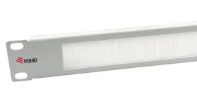 Equip / Kartáčový panel do racku / 10" / 1U / RAL 7035 světle šedá (327533)