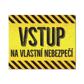Cedulka na dveře - Na vlastní nebezpečí - Albi