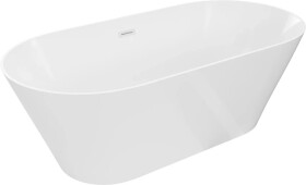 MEXEN - LUNA SLIM volně stojící vana 170x75, bílá bez krytky přepadu a zátky 52041707500-SS