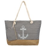 Módní plážová kabelka přes rameno Walura, černá