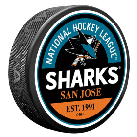 Mustang Puk San Jose Sharks NHL Block Textured Puck