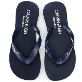 Plážové žabky Flip-Flops Sandals KM0KM00341 - Calvin Klein tmavě modrá 45/46