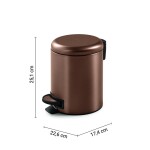 Gedy - POTTY odpadkový koš 3l, Soft Close, měď mat 320982