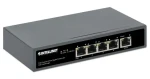 Intellinet Switch 5-port Gigabit High PoE / 4x PoE 802.3bt / 65W / PD uplink / montáž na zeď (561808)