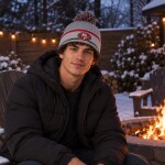 Fanatics Pánská zimní čepice San Francisco 49ers NFL Fissure Cuffed Knit Hat with Pom