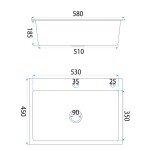 REA - Ocelový dřez Liam BRUSH GOLD s kuchyňskou baterií KPL-96007