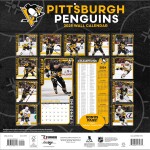 JF Turner Kalendář Pittsburgh Penguins 2025 Wall Calendar