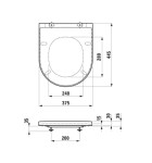 Laufen - Kartell WC sedátko, SoftClose, matná černá H8913337160001